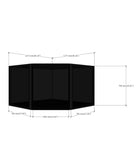 PRE-ORDER: Moducase MAX Series 45° Corner (H750MM) Display Case