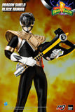 Threezero Mighty Morphin Power Rangers Dragon Shield Black Ranger Sixth Scale Figure