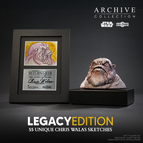 PRE-ORDER: Regal Robot Star Wars Archive Collection Jabba the Hut Bust Concept Maquette Replica Chris Walas Legacy Edition