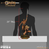 Mezco Toyz Conan the Barbarian Static-6 Conan and Valeria 1/6 Scale Statue