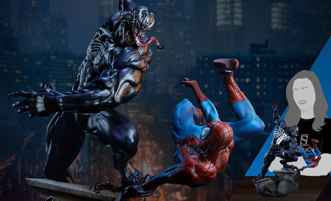 PRE-ORDER: Sideshow Collectibles Spider-Man vs Venom Maquette