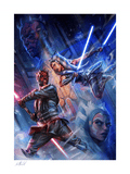 ACME Archives One Last Lesson: Ahsoka Tano vs Darth Maul Art Print - collectorzown