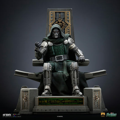 PRE-ORDER: Iron Studios Marvel Studios Avengers: Doomsday Doctor Doom on Throne 1/10 Art Scale Statue