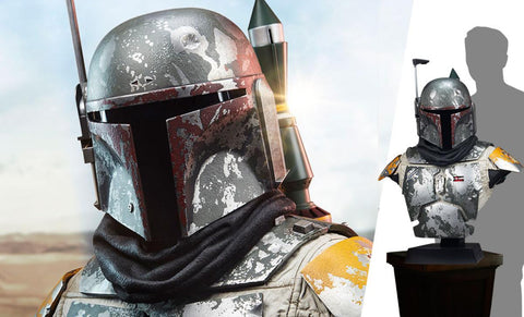 Sideshow Collectibles Star Wars The Mandalorian Boba Fett Life-Size Bust