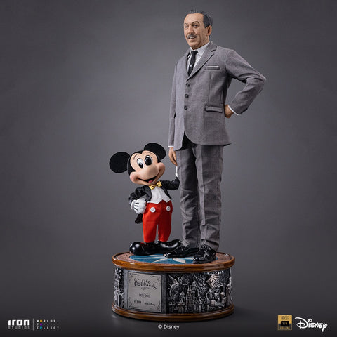 PRE-ORDER: Iron Studios Disney Walt Disney & Mickey Mouse Limited Edition 1/4 Scale Statue