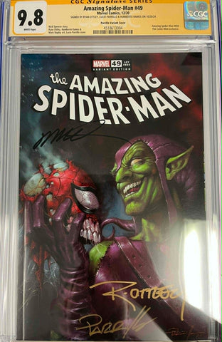 CGC 9.8 Signature Series Amazing Spider-Man #49 Signed by Ryan Ottley, Lucio Parrillo & Humberto Ramos
