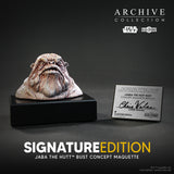 PRE-ORDER: Regal Robot Star Wars Archive Collection Jabba the Hut Bust Concept Maquette Replica Chris Walas Signature Edition