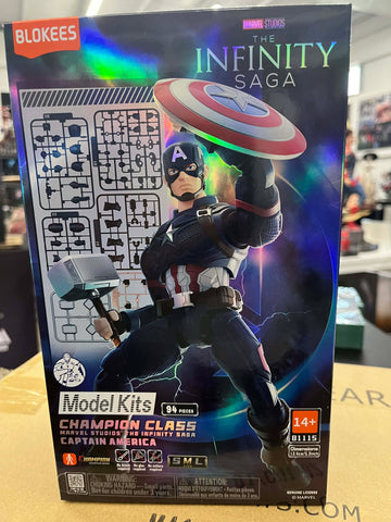 Blokees Marvel Infinity Saga Champion Class CC03 Captain America Model Kit Figure - collectorzown