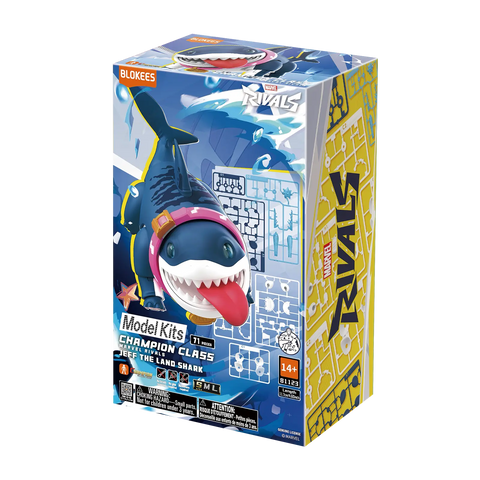 Blokees Marvel Rivals Champion Class 12 Jeff the Land Shark Model Kit Figure - collectorzown