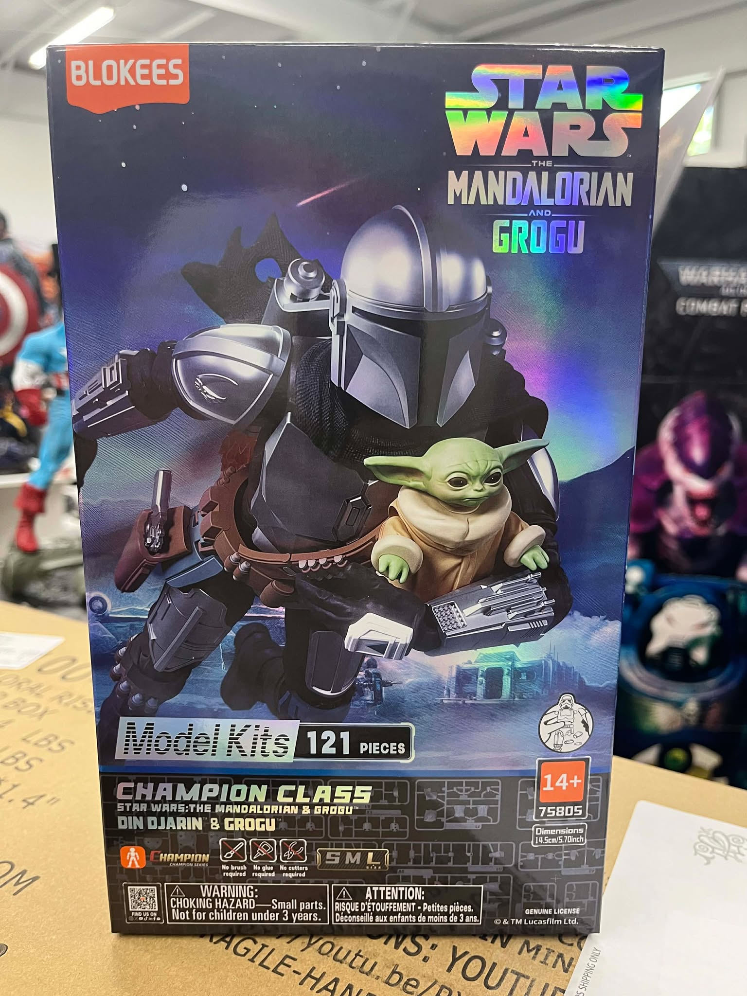 Blokees Star Wars: The Mandalorian Champion Class CC05 Din Djarin & Gr