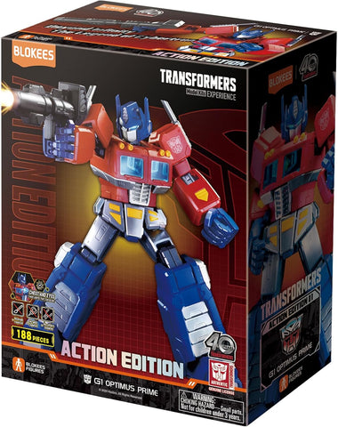 Blokees Transformers Action Edition G1 Optimus Prime Model Kit Figure - collectorzown