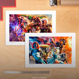 Sideshow Collectibles Marvel Comics: The X-Men & The Brotherhood of Mutants (18" H x 26" W) Art Print Set by artist Felipe Massafera Limited Edition of 300