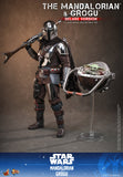 PRE-ORDER: Hot Toys Star Wars The Mandalorian and Grogu (Deluxe Version) Sixth Scale Figure Set