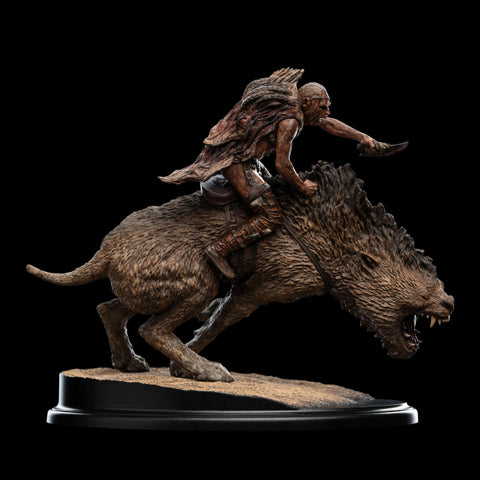 PRE-ORDER: Weta Workshop The Lord of the Rings Trilogy: Sharku on Warg Miniature Statue