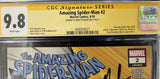 CGC 9.8 Signature Series Amazing Spider - Man #2 Signed by Nick Spencer - collectorzown
