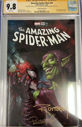 CGC 9.8 Signature Series Amazing Spider - Man 49 Signed by Ryan Ottley, Lucio Parrillo & Humberto Ramos - collectorzown