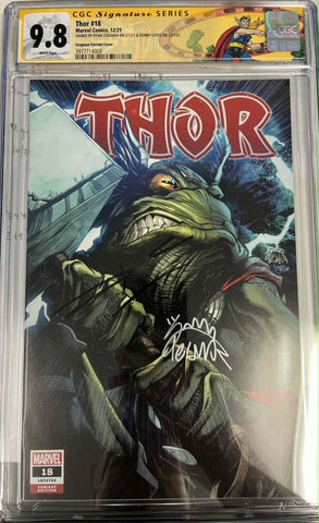 CGC 9.8 Signature Series Thor 18 Signed by Ryan Stegman & Donny Cates - collectorzown