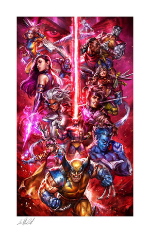 Sideshow Collectibles The X-Men vs Magneto Art Print