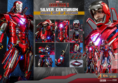 Hot Toys Iron Man Mark XXXIII Silver Centurion Suit Up Sixth Scale