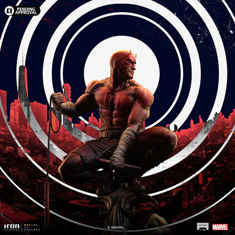 Iron Studios Marvel Comics Daredevil Unleashed Deluxe Art Scale 1/10 Statue