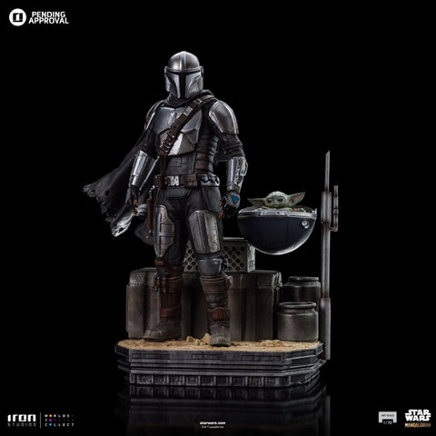 Iron Studios Star Wars The Mandalorian Din Djarin and Din Grogu Art Scale 1/10 Statue