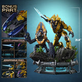 PRE-ORDER: Prime 1 Studio Halo: Campaign Evolved Elite Zealot & Grunt Minor: Covenant Assault (Bonus Version) Quarter Scale Statue