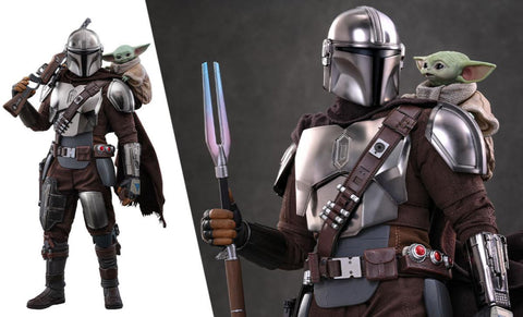 PRE-ORDER: Hot Toys Star Wars The Mandalorian and Grogu Sixth Scale Figure Set