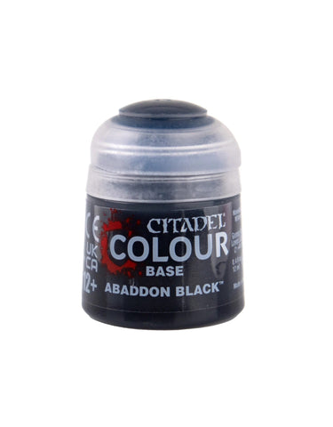 Games Workshop Citadel Colour Abaddon Black Base Paint - collectorzown