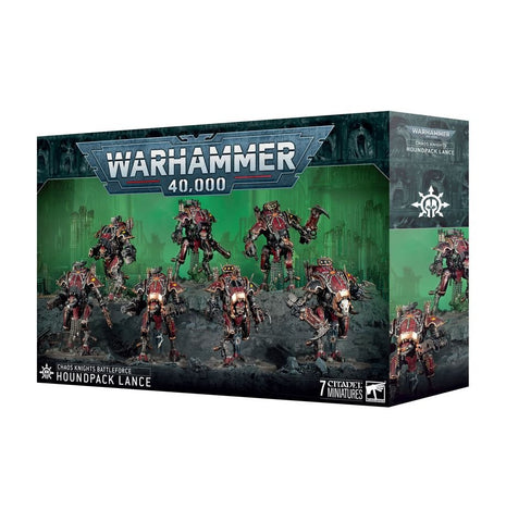 Games Workshop Warhammer 40,000: Chaos Knights Battleforce Houndpack Lance - collectorzown