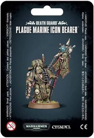 Games Workshop Warhammer 40,000: Death Guard: Plague Marine Icon Bearer - collectorzown