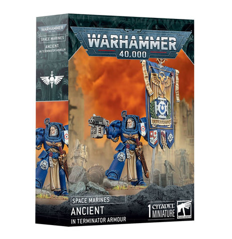 Games Workshop Warhammer 40,000: Space Marines Ancient in Terminator Armour - collectorzown