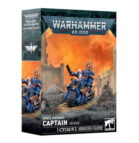 Games Workshop Warhammer 40,000: Space Marines Captain on Bike - collectorzown