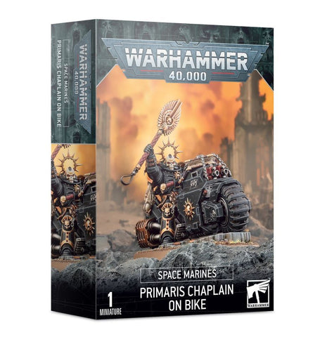 Games Workshop Warhammer 40,000: Space Marines Chaplain on Bike - collectorzown
