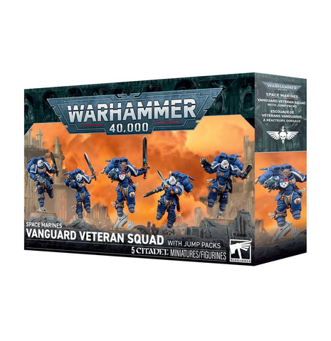 Games Workshop Warhammer 40,000: Space Marines Vanguard Veteran Squad with Jump Packs - collectorzown
