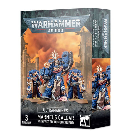 Games Workshop Warhammer 40,000: Ultramarines Marneus Calgar with Victrix Honour Guard - collectorzown