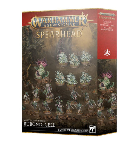 Games Workshop Warhammer Age of Sigmar: Spearhead Maggotkin of Nurgle Bubonic Cell - collectorzown