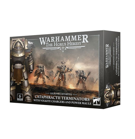 Games Workshop Warhammer The Horus Heresy: Legiones Astartes Cataphractii Terminators with Volkite Chargers and Power Mauls - collectorzown