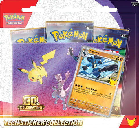 Pokemon TCG: 30th Celebration Tech Sticker Collection [Lucario] - collectorzown