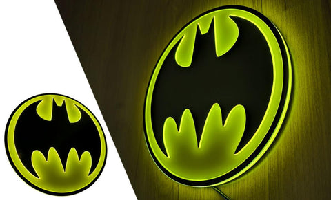 PRE - ORDER: Brandlite Vintage Batman LED Logo Light (Circular) Wall Light - collectorzown