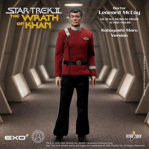 PRE - ORDER: Exo - 6 Star Trek II: The Wrath of Khan: Dr. Leonard "Bones" McCoy (Kobayashi Maru Version) Collector Edition 1:6 Scale Articulated Figure - collectorzown