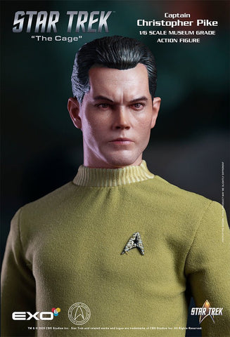 PRE - ORDER: Exo - 6 Star Trek: The Original Series Captain Christopher Pike 1/6 Scale Figure - collectorzown