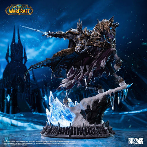 PRE-ORDER: HEX Collectibles World of Warcraft The Lich King & Invincible (14-Inch) Statue - collectorzown