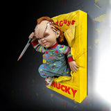 PRE - ORDER: Hollywood Collectibles Group Bride of Chucky: Chucky Half - Scale Wall Sculpture Wall Decor - collectorzown