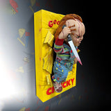 PRE - ORDER: Hollywood Collectibles Group Bride of Chucky: Chucky Half - Scale Wall Sculpture Wall Decor - collectorzown