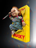 PRE - ORDER: Hollywood Collectibles Group Bride of Chucky: Chucky Life - Size Wall Sculpture Wall Decor - collectorzown