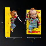 PRE - ORDER: Hollywood Collectibles Group Bride of Chucky: Chucky Life - Size Wall Sculpture Wall Decor - collectorzown