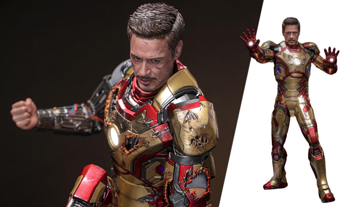 アメコミ Hot Toys Iron man 3 Mark XL2 Amazon.com: Iron Man 3 Movie Masterpiece Iron Man Mark XLII