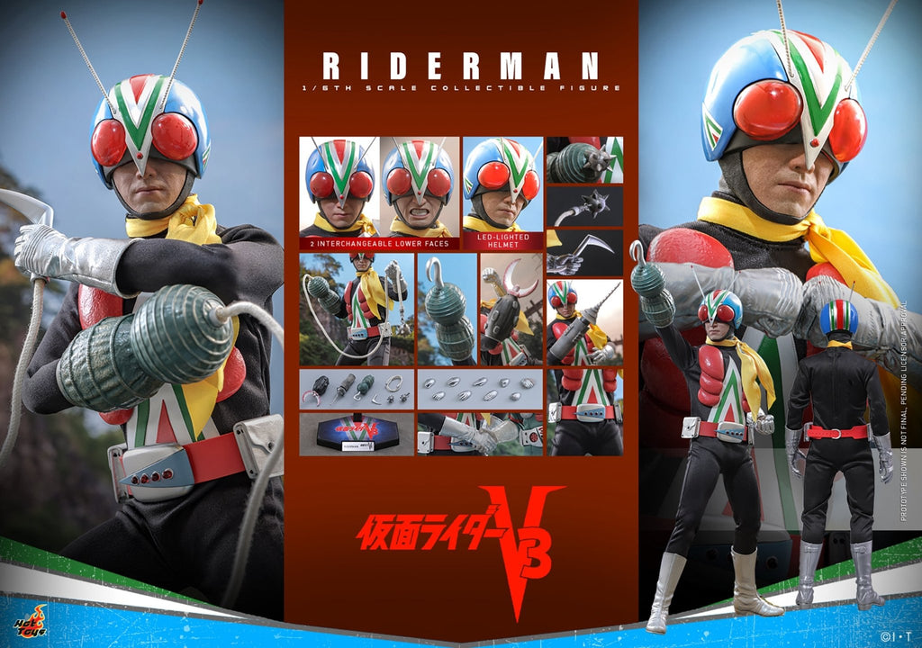 PRE-ORDER: Hot Toys Kamen Rider Riderman Sixth Scale Figure