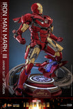 PRE - ORDER: Hot Toys Marvel Comics Iron Man Mark III (Armor Suit Up Version) Sixth Scale Figure - collectorzown