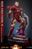 PRE - ORDER: Hot Toys Marvel Comics Iron Man Mark III (Armor Suit Up Version) Sixth Scale Figure - collectorzown